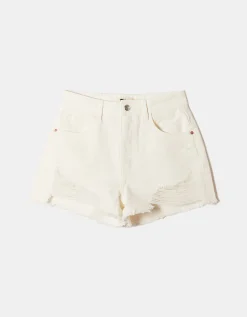 Pantaloncini Mom a Vita Alta Bianchi^Tally Weijl Best