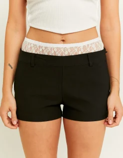 Pantaloncini Neri con Pizzo^Tally Weijl Online