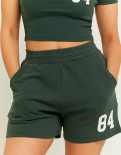 Pantaloncini Verdi in Felpa con Stampa^Tally Weijl Flash Sale