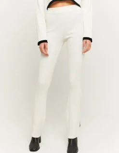 Pantaloni a Zampa Bianchi in Maglia^Tally Weijl Flash Sale