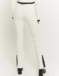 Pantaloni a Zampa Bianchi in Maglia^Tally Weijl Flash Sale