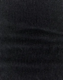 Pantaloni A Zampa In Velluto A Coste Neri^Tally Weijl Hot