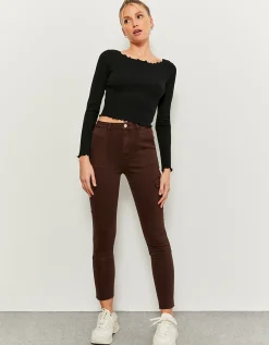 Pantaloni Cargo A vita Alta Marroni^Tally Weijl Hot