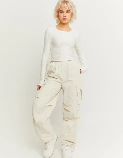 Pantaloni Cargo Parachute Beige^Tally Weijl Outlet