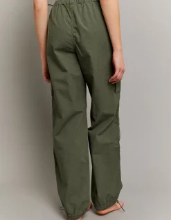 Pantaloni Cargo Parachute Verdi a Vita Alta^Tally Weijl Online