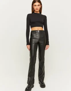 Pantaloni Flare in Similpelle Neri^Tally Weijl Hot