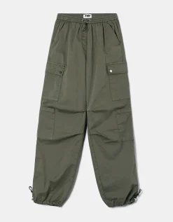 Pantaloni Parachute a Vita Alta Kaki^Tally Weijl Cheap