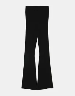 Pantaloni Skinny Flare in Maglia Neri^Tally Weijl Fashion