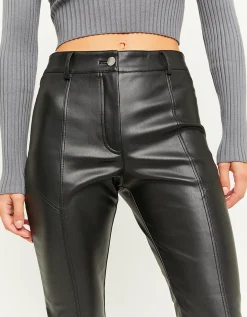 Pantaloni Skinny In Similpelle Neri con Cerniere^Tally Weijl Shop