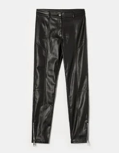 Pantaloni Skinny In Similpelle Neri con Cerniere^Tally Weijl Shop