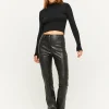 Pantaloni Straight Leg In Similpelle Neri^Tally Weijl Best Sale
