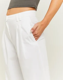 Pantaloni Vita Alta a Gamba Ampia Bianchi^Tally Weijl Fashion