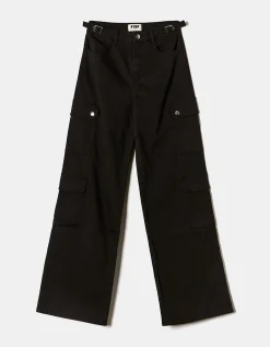 Pantaloni Wide Leg a Vita Alta Neri^Tally Weijl Store