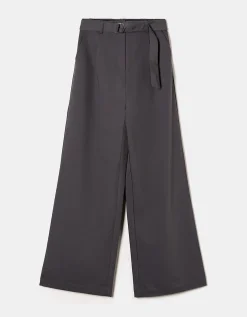 Pantaloni Wide Leg Grigi Con Cintura^Tally Weijl Store