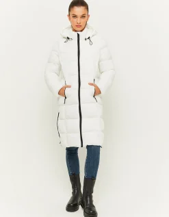 Piumino Bianco Con Cappuccio Removibile^Tally Weijl Best Sale