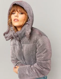 Piumino effetto lucido con glitter^Tally Weijl Online