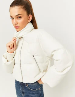 Piumino In Similpelle Bianco^Tally Weijl New