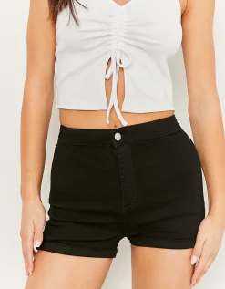 Shorts di Jeans Skinny a Vita Alta^Tally Weijl Hot
