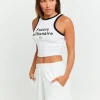 Shorts in Felpa Bianchi con Stampa^Tally Weijl Best Sale