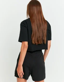 Shorts in Felpa Neri con Stampa^Tally Weijl Hot
