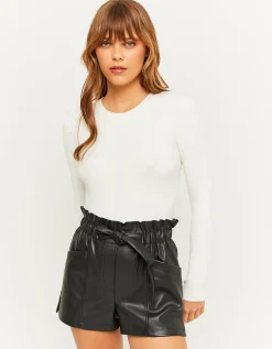 Shorts Paperbag In Ecopelle Neri^Tally Weijl New