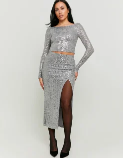 Top Argento con Paillettes^Tally Weijl Flash Sale