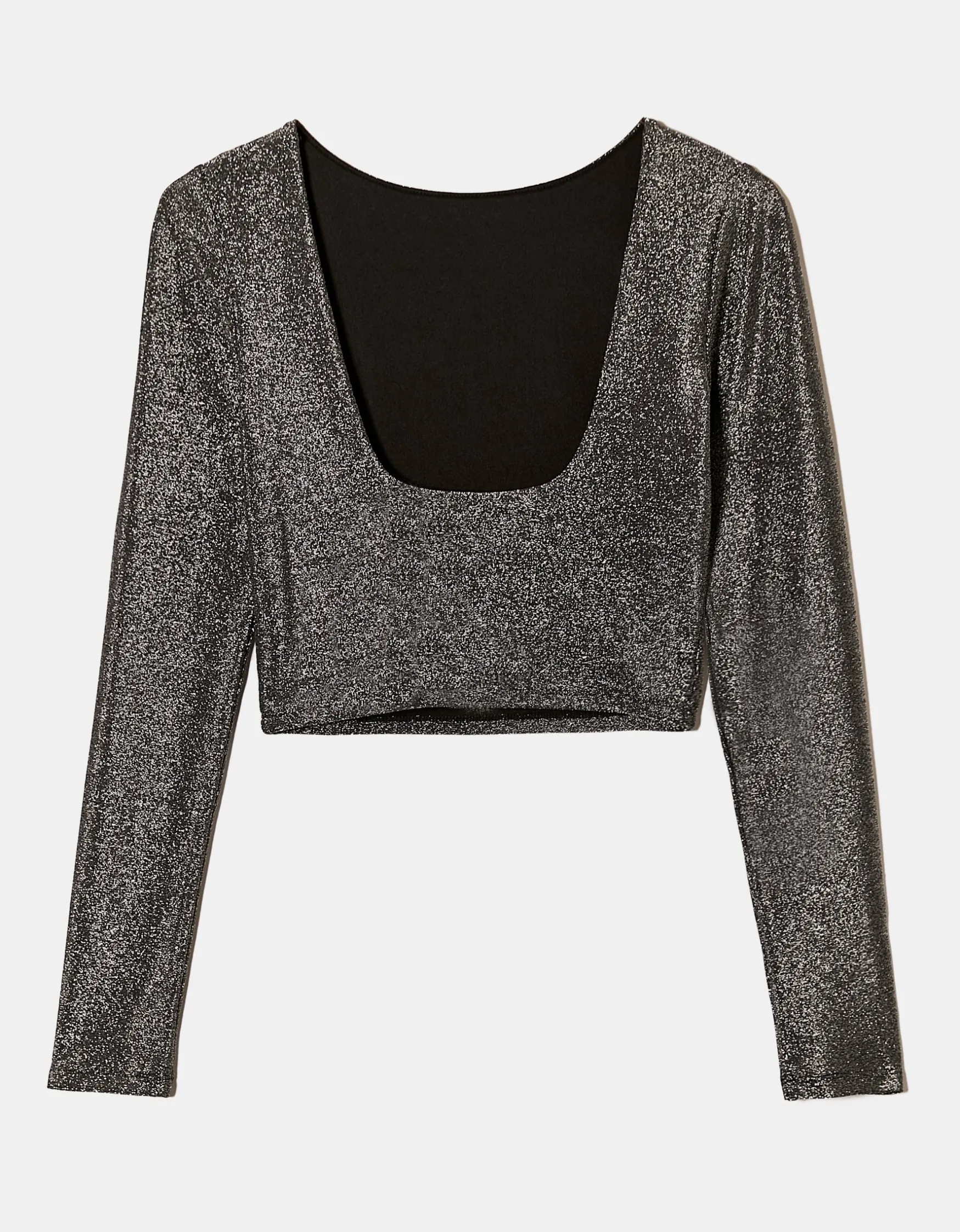 Top Argento in Lurex con Schiena Aperta^Tally Weijl Fashion