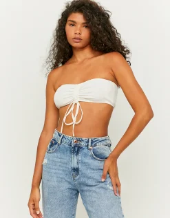Top Bandeau Arricciato Bianco^Tally Weijl Best Sale