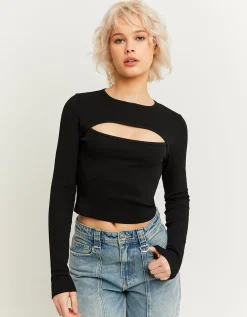 Top Basico a Costine con Cut Out^Tally Weijl Flash Sale