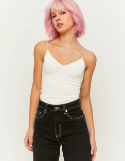 Top Basico Smanicato Bianco^Tally Weijl Cheap