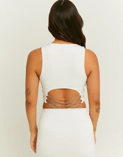 Top Bianco con Catena di Strass^Tally Weijl Best