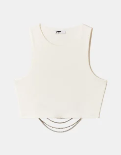 Top Bianco con Catena di Strass^Tally Weijl Best