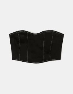 Top Corsetto In Denim Elasticizzato^Tally Weijl Flash Sale