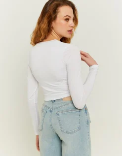 Top Corto Bianco con Cut Out Cuore^Tally Weijl Fashion