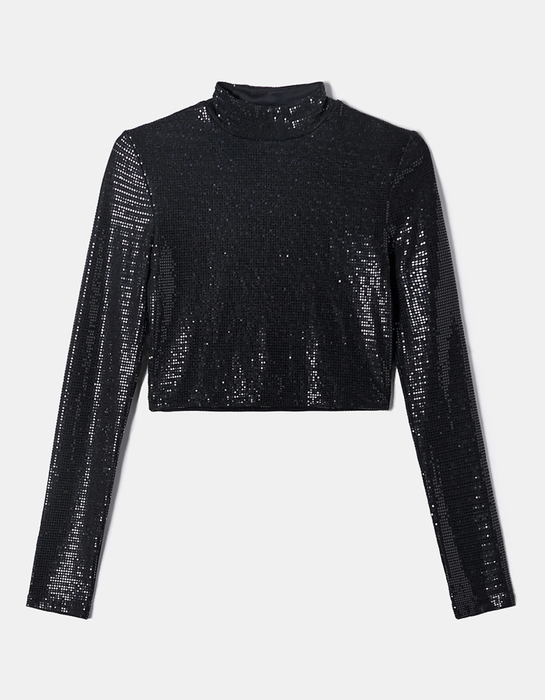 Top Corto con paillettes nere^Tally Weijl Discount