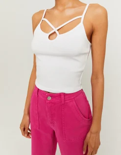 Top Corto Cut Out Bianco^Tally Weijl Flash Sale