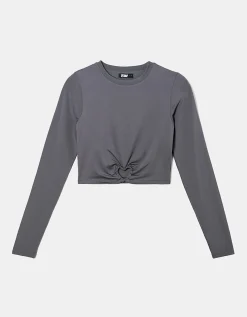 Top Corto Grigio con Cut Out Cuore^Tally Weijl Cheap