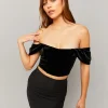 Top Corto in velluto^Tally Weijl Cheap