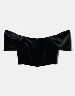 Top Corto in velluto^Tally Weijl Cheap