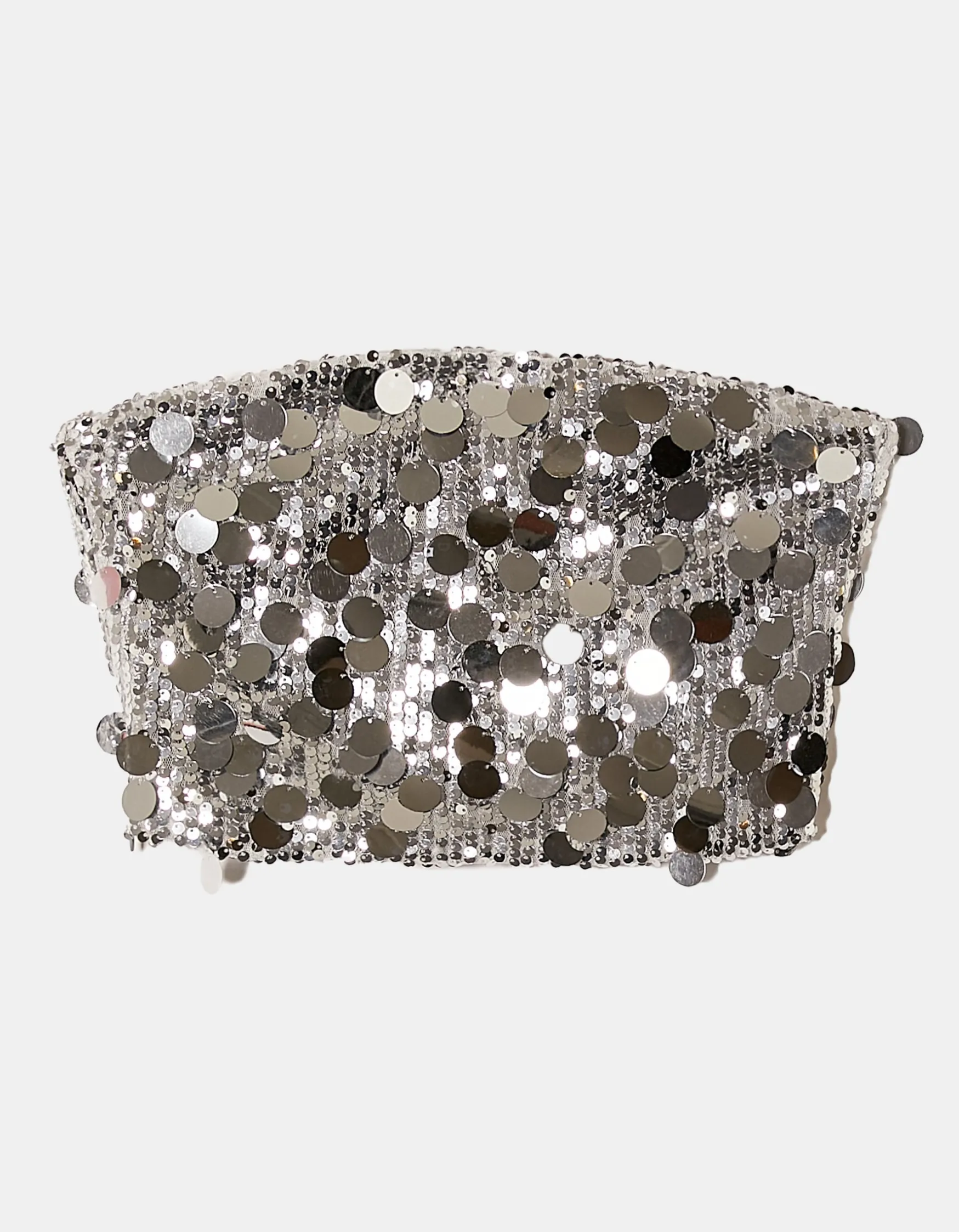 Top Fascia Argento con Paillettes^Tally Weijl Outlet