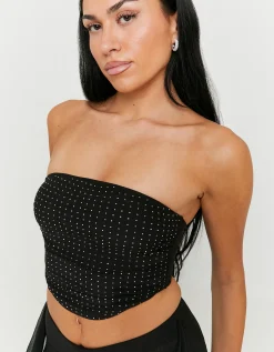 Top Fascia in Tulle con Strass^Tally Weijl Online