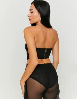 Top Fascia in Tulle con Strass^Tally Weijl Online