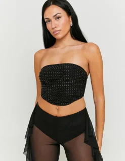 Top Fascia in Tulle con Strass^Tally Weijl Online