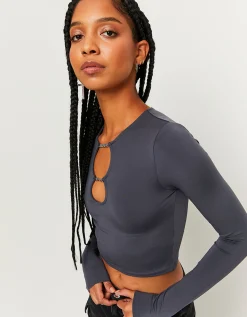 Top Grigio Con Catena^Tally Weijl Shop