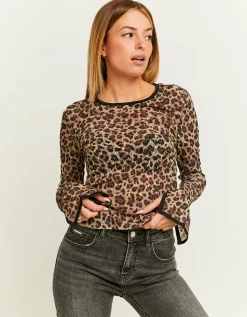 Top in Tulle Stampa Leo^Tally Weijl Shop