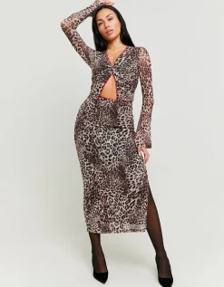 Top in Tulle Stampa Leo^Tally Weijl Flash Sale