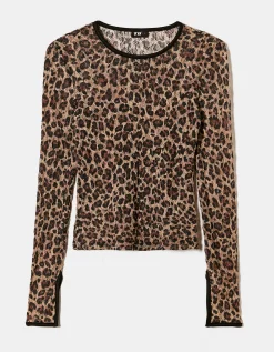 Top in Tulle Stampa Leo^Tally Weijl Shop