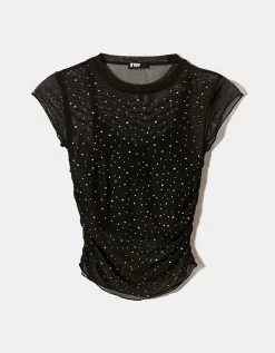 Top Morbido in Mesh con Strass^Tally Weijl Outlet