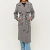 Trench lungo grigio^Tally Weijl Hot