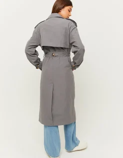 Trench lungo grigio^Tally Weijl Hot
